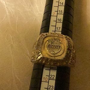 Mens Houston rockets World Series clutch champions 19 ring-sz 9-5 gold toned